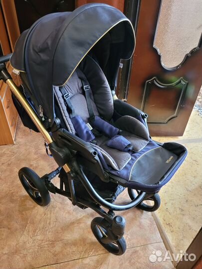 Коляска 2 в 1 эко кожа