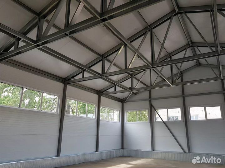 Монтаж металлоконструкций Ангары