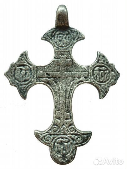 Крест нательный, серебро 17 век