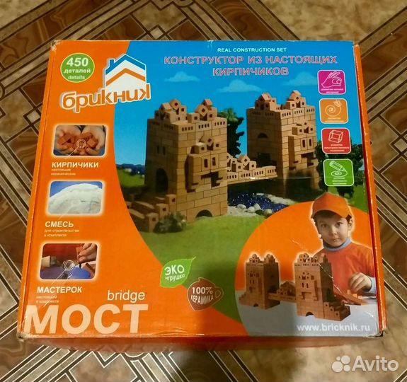 Конструктор bricknik из настоящих кирпичиков