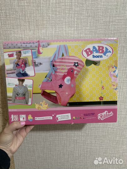 Кенгуру переноска для baby born