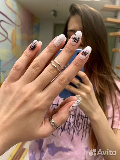 Маникюр покрытие гель лаком