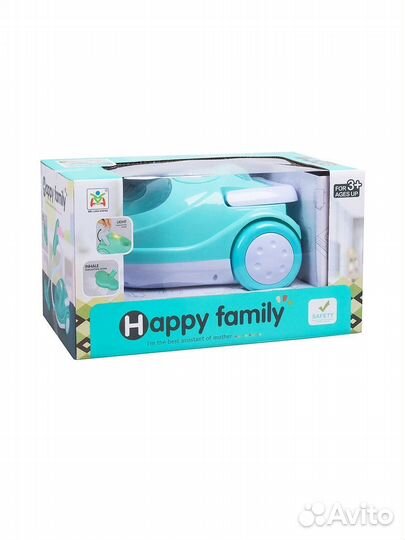 Пылесос Happy Family (свет) бирюзовый LS820Q2