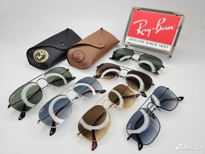 Очки Ray Ban 3136 Caravan 002/32 Blue Gradient