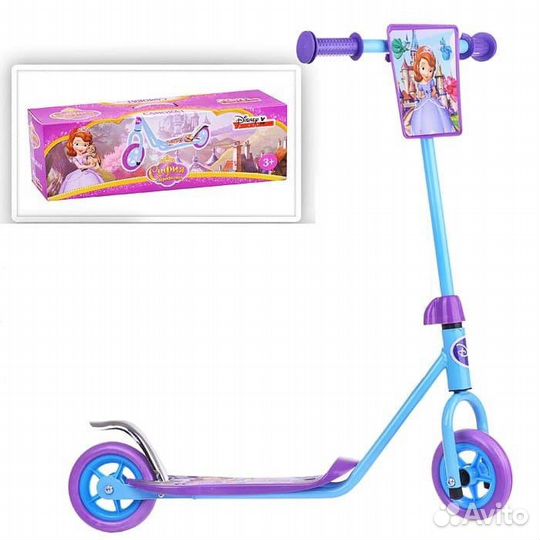 Детский двухколесный самокат для девочки