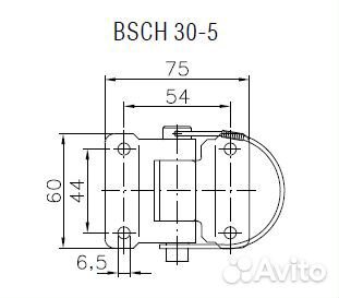 Петля борта прицепа bsch 30-5 Winterhoff