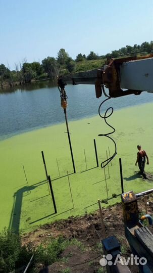 Услуги ямобура, монтаж и демонтаж опор лэп