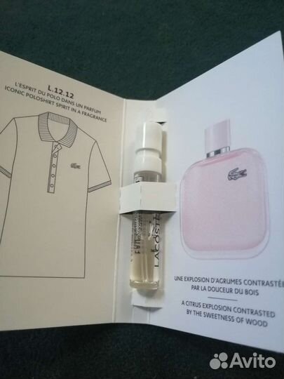 Туалетная вода lacoste женская L,12,12 Rose Сэмпл