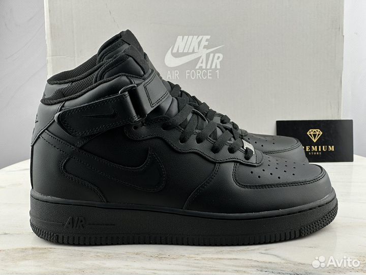 Кроссовки Nike Air Force 1 Mid Black