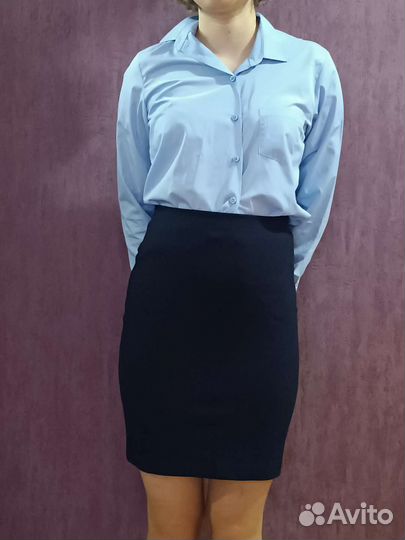 Школьная форма для девочки синяя