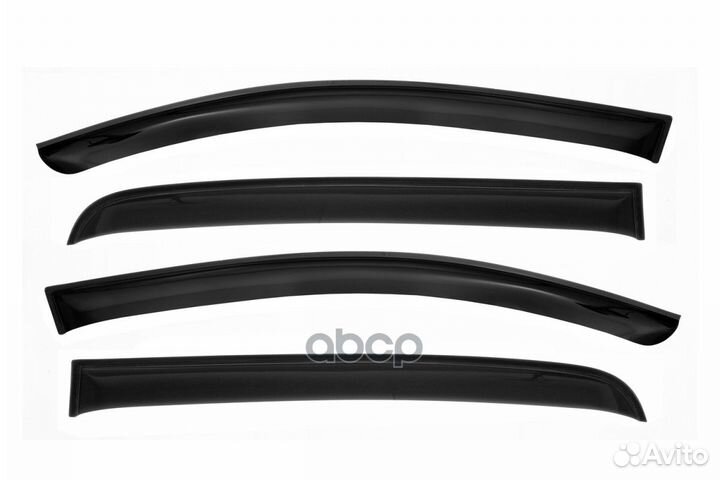 Дефлектор окон (накладной скотч 3М) 4 шт. opel