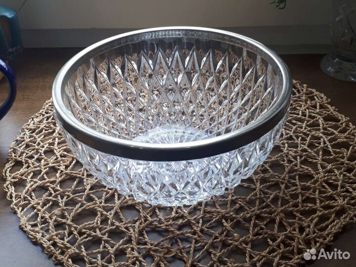 Ваза конфетница СССР хрустальная