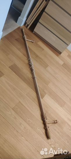 Карниз однорядный 200см дерево