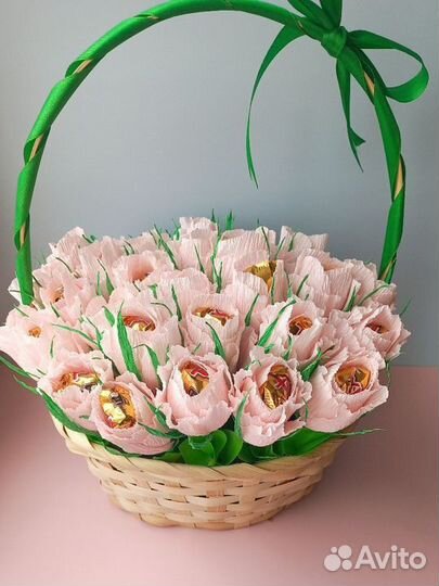 Сладкие букеты из конфет