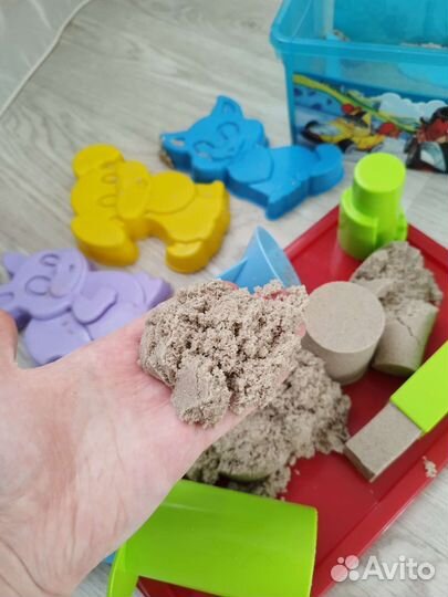 Кинетический песок с формочками
