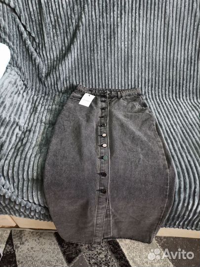 Джинсовая юбка длинная