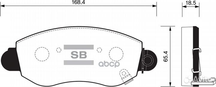 Колодки тормозные дисковые перед SP1275 Sangsin