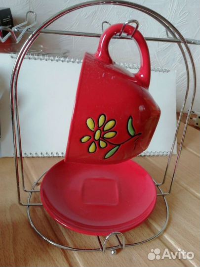 Чайная пара, фужеры хрусталь