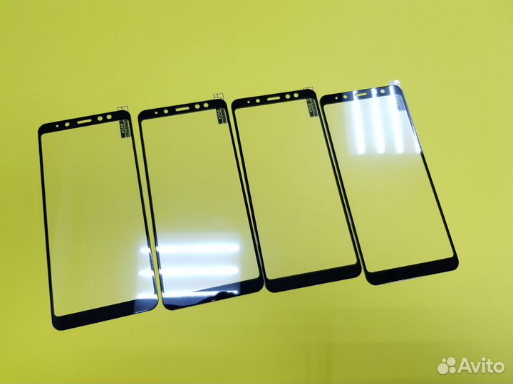 Защитное стекло на samsung Galaxy A8 plus 2018