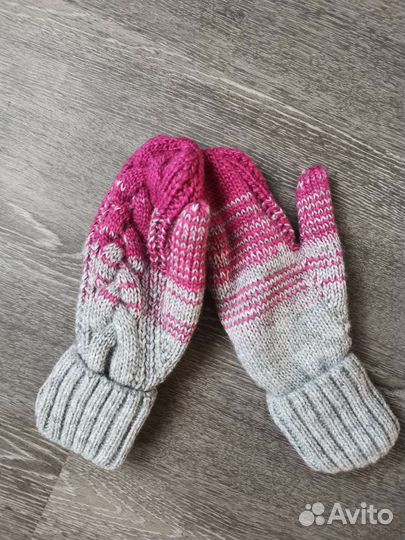 Шапка снуд варежки