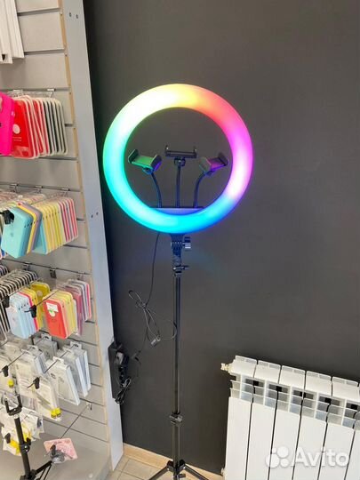 Кольцевая лампа 26-55см