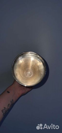 Свадебные бокалы 2 шт. металл винтаж гдр