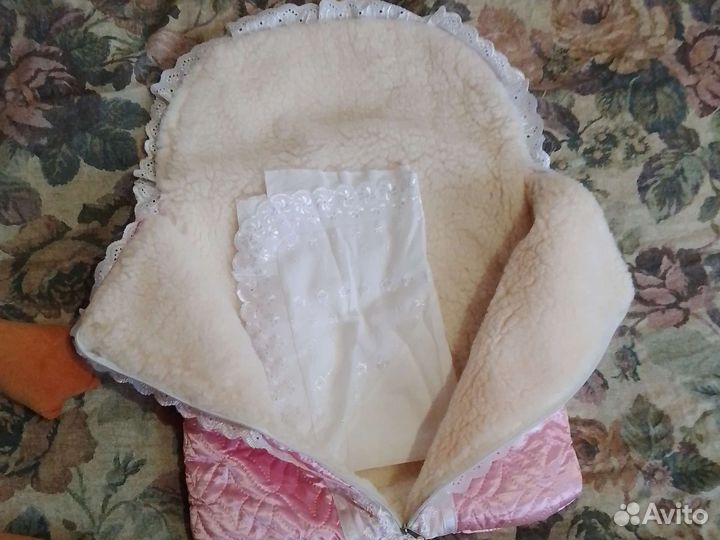 Конверт на выписку для девочки зима