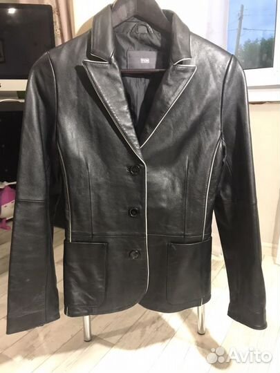 Пиджак кожаный