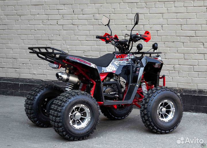 Детский квадроцикл Wels Thunder Evo черно-красный