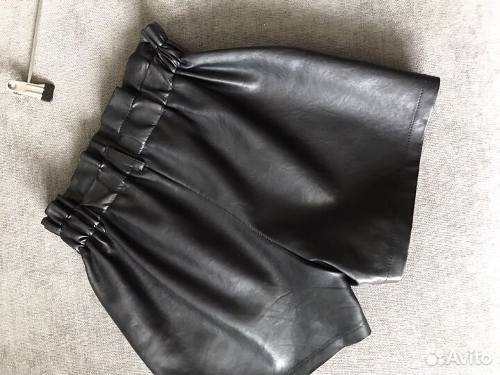 Шорты женские кожаные