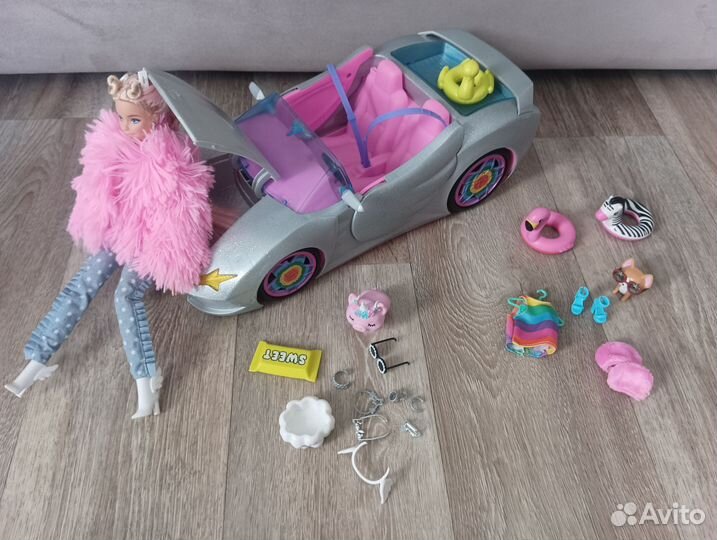 Barbie extra 7 кукол / машина