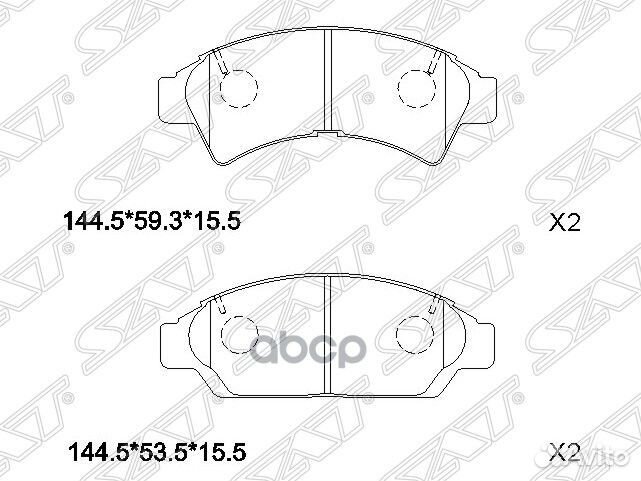 Колодки тормозные перед toyota camry/vista SV30