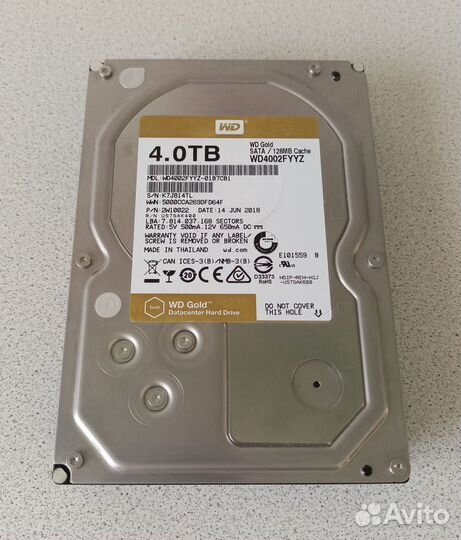 HDD Western Digital Gold 4Tb