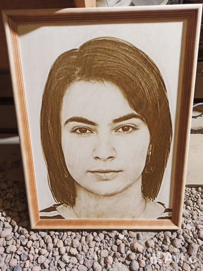 Выжигание портретов на дереве