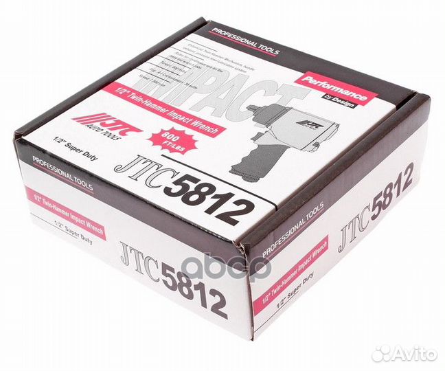 JTC-5812 пневмогайковерт ударный усиленный 1/2'