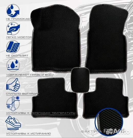 3D коврики ева BMW E-65 2001-2005