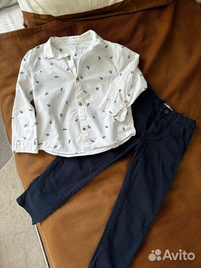 Брюки и рубашка zara 116