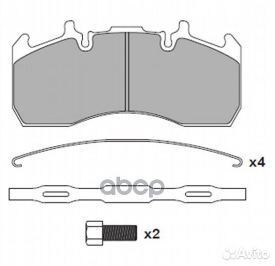 31010002 колодки тормозные WVA29173/29203/2927