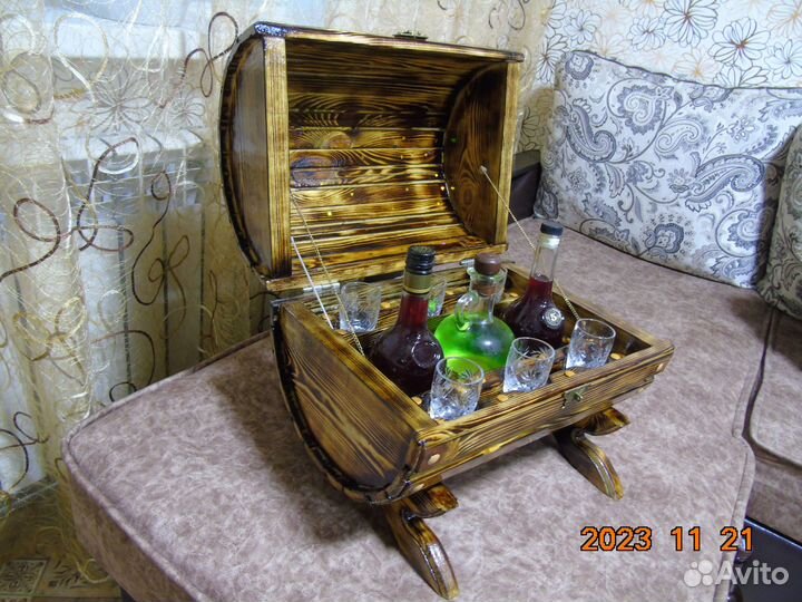 Мини бар бочка