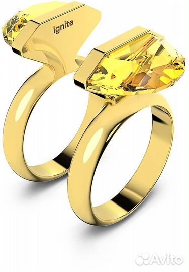 Swarovski кольцо Lucent желтое новое оригинал