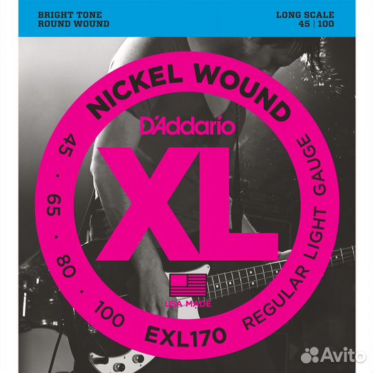 D'addario EXL170 струны для баса комплект Новые