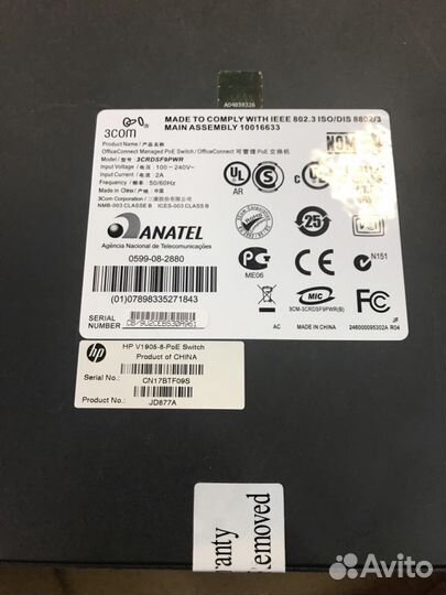 Switch 3COM 3crdsf9pwr