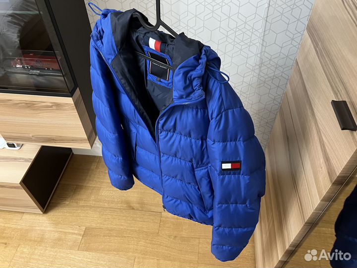 Пуховик Tommy Hilfiger синий