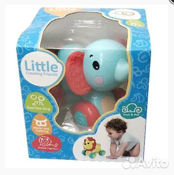 Каталка-погремушка Слон, 30000023