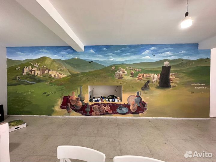 Дипломированный художник, худ. роспись стен