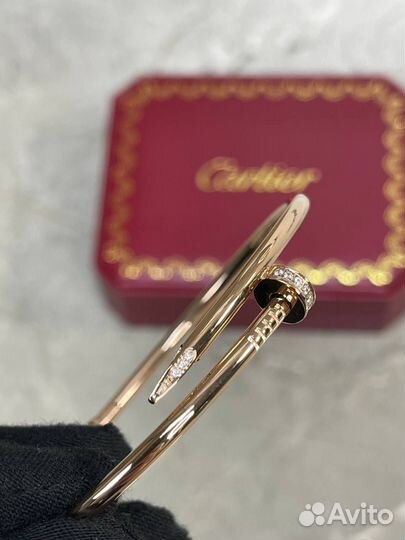 Браслет Cartier Гвоздь(тонкий,камни) 2024 Премиум