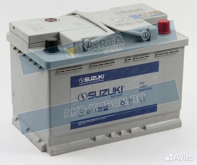 Аккумулятор Suzuki 74 Ah, доставка, гарантия