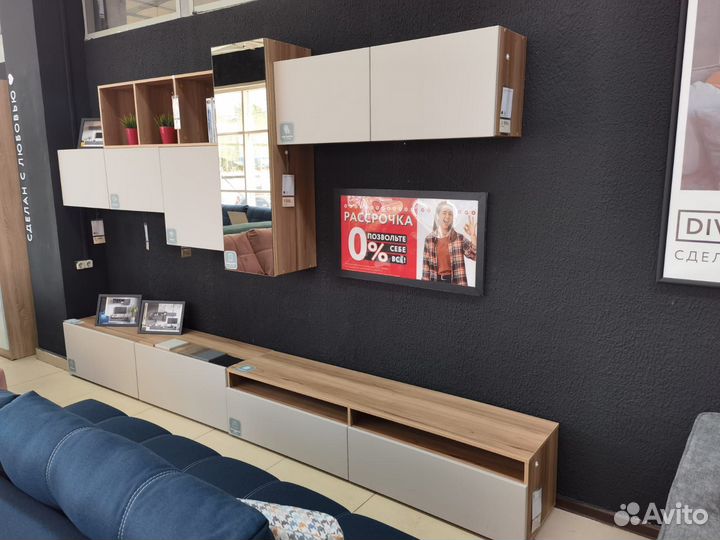 Модульная стенка-гостиная Квадро в наличии