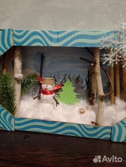 Новогодняя поделка в детский сад, школу