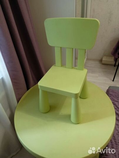 Детский стол и стул IKEA